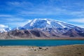 Muztagata Peak And Karakul Lake in Autumn